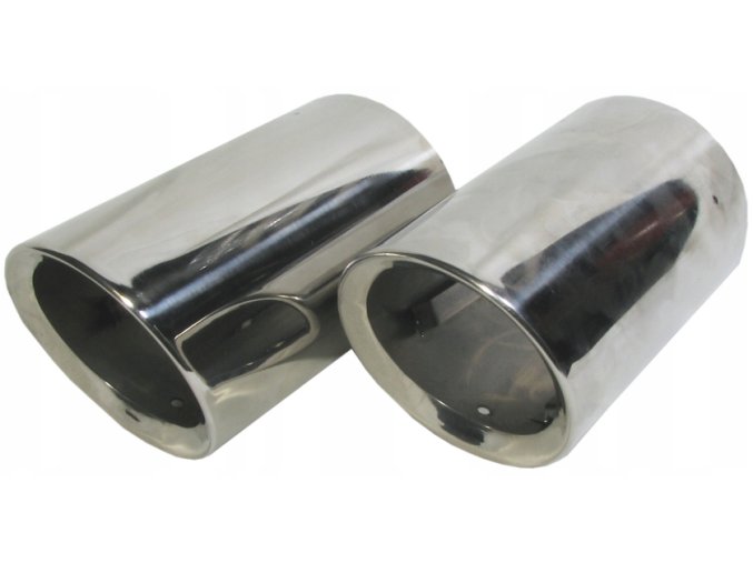 INOX 00890 Auspuffblende L+R 150 x 70 mm AUDI A4 A6 Q5 VW ŠKODA