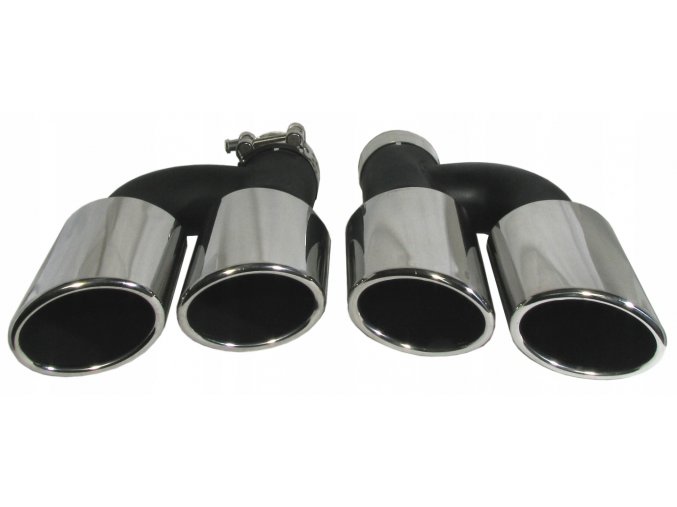INOX 75449 Auspuffblende 250x185x58mm AUDI - 2 Stk