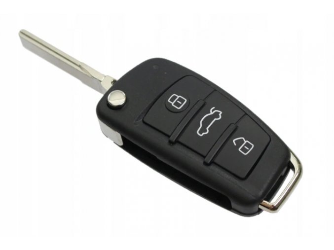 Náhradný obal kľúča 3-tlačítkový, AUDI (HU66) - 4F0837220R / 8P0837220D