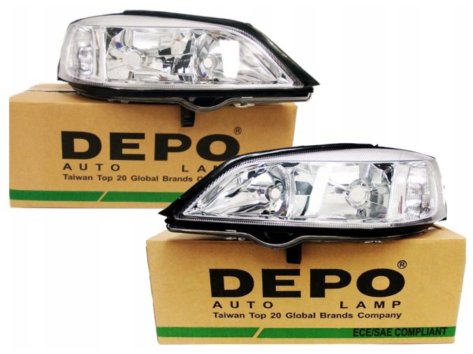Predné svetlá Opel Astra II G (98-09) H7+HB3 L+P DEPO