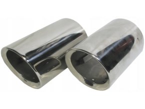 INOX 00890 Koncovka výfuku L+P 150 x 70 mm AUDI A4 A6 Q5 VW ŠKODA