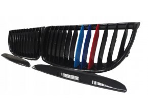 Predná maska, ľadvinky, mriežky BMW 3 E90 E91 (04-08) trikolóra ///M - sada L+P