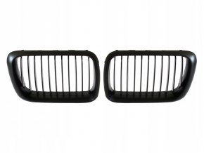 Frontmaske, Nieren, Grills mattschwarz BMW 3 E36 (1996-1999) - L+P-Set