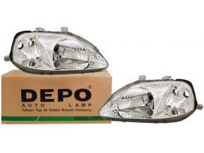 Scheinwerfer HONDA CIVIC VI 6 (98-01) L+P DEPO