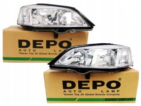 Predné svetlá Opel Astra II G (98-09) H7+HB3 L+P DEPO