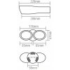 INOX 0932MT010 Auspuffrohr 220x178x67mm Diffusor BASS