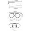INOX 0932MT010 Exhaust pipe 220x178x67mm diffuser BASS