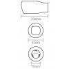 INOX 1205 Endrohr 200x85mm Diffusor BASS