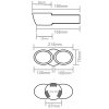 INOX 3010 Koncovka výfuku 190x215x75mm
