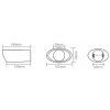 INOX 5812 Tailpipe tailpipe 180x107x70mm diffuser BASS
