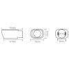 INOX 5814 Tailpipe tailpipe 170x95x67mm diffuser BASS