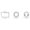 INOX 77863 Auspuffrohr 135x76mm