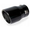 INOX 9997 / MT17B Tailpipe tailpipe 125x75x75mm (matte black)