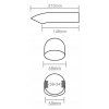 INOX MT 001/7328 Auspuffendkappe 210x60mm - Diesel