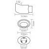 INOX MT005 Auspuffstutzen 162x108x70mm Diesel