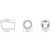 INOX MT007 Auspuffrohr 150x90mm