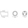INOX MT007C Auspuffrohr 150x90x90mm (Carbon)