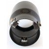INOX MT007C Exhaust pipe end cap 150x90x90mm (carbon)