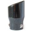 INOX MT007C Exhaust pipe end cap 150x90x90mm (carbon)