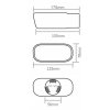 INOX MT019BLC Auspuffrohr 175x125x70mm - NEO CHROM