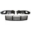 Front bumper grille / centre + L + P / set, Volkswagen VW Passat B5