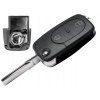 Spare key cover 2-button, AUDI A3 A4 A6 A8 TT HU66 (HAA)