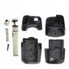 Replacement key cover 2-button, AUDI VW (HU66) + Battery