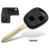 Náhradný obal kľúča 2-tlačítkový, TOYOTA TOY41, TOY43, TOY45