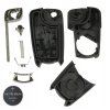 Replacement key cover 3-button, OPEL (HU100) + Battery