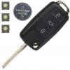 Replacement key cover 3-button, VW ŠKODA SEAT (HU66) + Battery