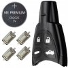 Náhradný obal kľúča 4-tlačítkový, SAAB 93 9-3 95 9-5 + microswitch