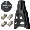 Replacement key cover 4-button, SAAB 93 9-3 95 9-5 + microswitch