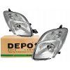 Front lights TOYOTA YARIS II 2 (05-09) L+P DEPO