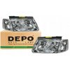 Predné svetlá Volkswagen VW PASSAT B5 (1996-2000) H1+H7 L+P DEPO