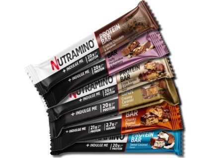 NUTRAMINO PROTEINOVÁ TYČINKA - INDULGE ME (Příchuť creamy karamel, balení 55-64g)