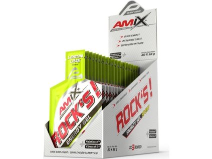 Amix Rock's Energy Gel (Příchuť Lemon-Lime, Balení(g) 20x32g)