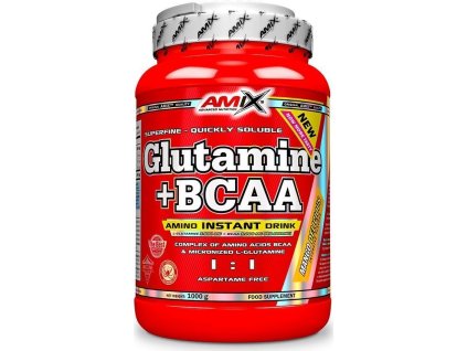 Amix L-Glutamine + BCAA - powder (Balení(g) 1000g, Příchuť Cola)