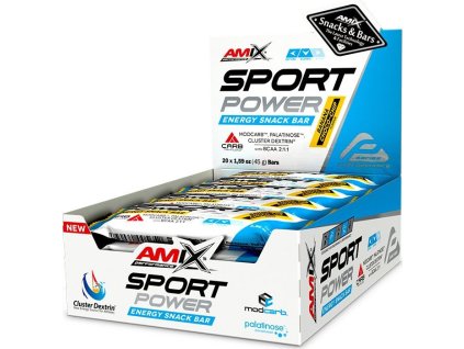 Amix Sport Power Energy Snack Bar (Příchuť Banana-Chocolate, Balení(g) 20x45g)