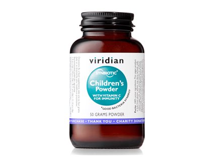 Viridian Children´s Synerbio 50 g (Směs probiotik, prebiotik a vitamínu C pro děti)