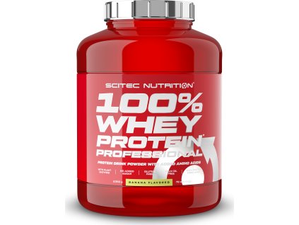 Scitec Nutrition 100% Whey Protein Professional 2350 g (Příchuť banán)