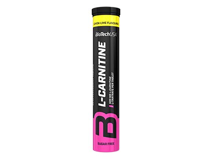 BioTech L-Carnitine 500 20 tbl (šumivé) (Příchuť citron-limeta)
