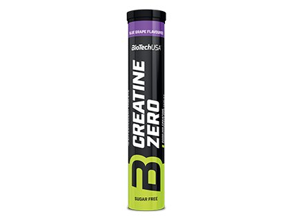 BioTech Creatine Zero 16 tbl blood (šumivé) (Příchuť modrý hrozen)