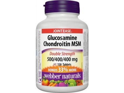 Webber Naturals Glucosamine Chondroitine MSM 500/400/400 mg 120 cps