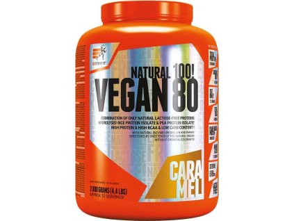 Extrifit Vegan 80 2000 g (Příchuť oříšek)