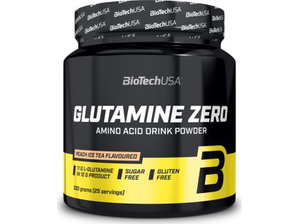 BioTech Glutamine Zero 300 g (Příchuť citron)