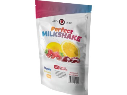 Czech Virus Perfect Milkshake 500 g (Příchuť jahodový koktejl)
