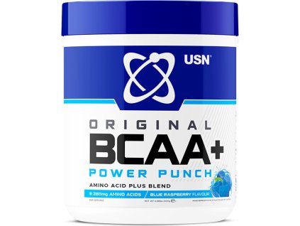 USN BCAA Power Punch 400 g (Příchuť modrá malina)