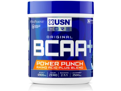 USN BCAA Power Punch 400 g (Příchuť modrá malina)