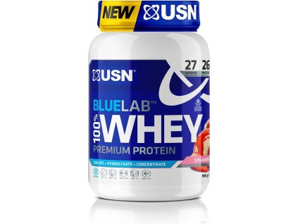 USN BlueLab 100 Whey Premium Protein 908 g (Příchuť jahoda)