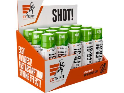 Extrifit FB-3! Fat Burner Shot 15 x 90 ml (Příchuť kiwi)